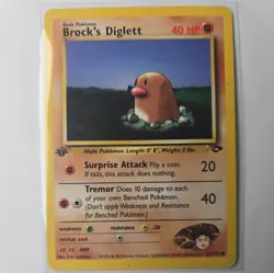 Pokemon 1st Edition Gym Challenge Set Brock's Diglett 67/132 - Near Mint NM - Image 1