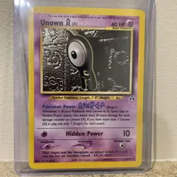 Unown A #33/75 - Unlimited Rare - Pokemon TCG - Neo Discovery - Image 1