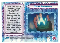 2000 TOPPS POKEMON THE MOVIE # 52 " THREE TREASURES " - BLUE LOGO - LOOK !!!! - Image 2