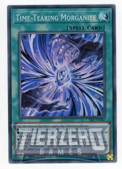 Yugioh Time-Tearing Morganite CYAC-EN067 Super Rare 1st Edition NM/LP - Image 1