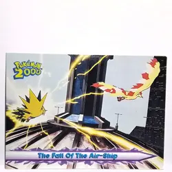The Fall of the Air-Ship #40 Vintage 2000 Pokemon Topps The Movie 2000 Card - Image 1