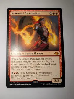 Seasoned Pyromancer, Near Mint, English, Modern Horizons MTG Magic Card - Image 1