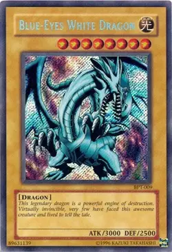 Blue-Eyes White Dragon - BPT-009 - Secret Rare YuGiOh TCG Card - Image 1