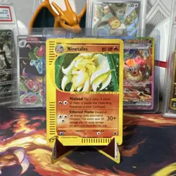 Ninetales 21/165 - 2002 Expedition Base Set Holo Pokemon Card - Image 1