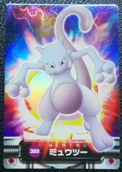 Mewtwo Pokemon Carddass Zukan Card Japanese No.389 Nintendo Japan F/S - Image 1