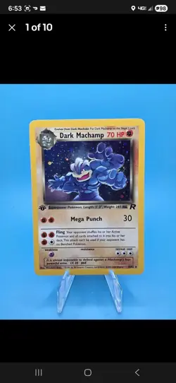 Pokemon Card Lot 1st Edition Gyarados Machamp Vileplume Golbat Magenton Arbok - Image 3