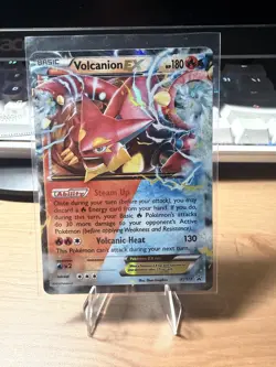 Pokemon TCG Volcanion EX Black Star Promos Holo Card XY173 MP - Image 1