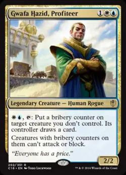 Gwafa Hazid, Profiteer - Medium Play MTG Commander 2016 Edition - Image 1