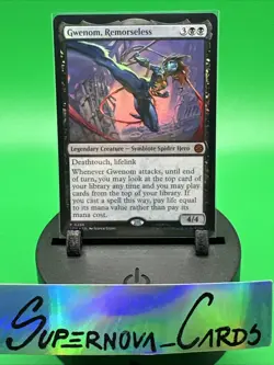 Magic the Gathering - Gwenom, Remorseless Foil - Promo - Spider-Man - Image 1
