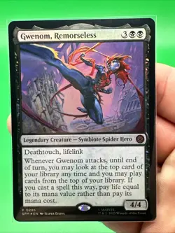 Magic the Gathering - Gwenom, Remorseless Foil - Promo - Spider-Man - Image 3