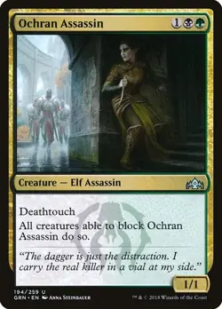MTG UC REGULAR Guilds of Ravnica (GRN) OCHRAN ASSASSIN 194/259 - LP - Image 1