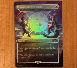 Porom’s Silence Magic, R 7003, MTG Final Fantasy Secret Lair Misprint Miscut OC - Image 3