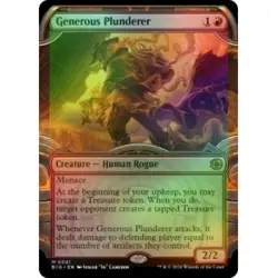 FOIL GENEROUS PLUNDERER (SHOWCASE) Outlaws Of Thunder Junction: The Big Score BI - Image 1