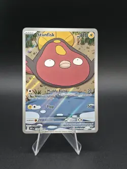 Stunfisk 118/086 Sv: White Flare Illustration Rare IR Pokemon TCG - Image 1