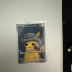 Pokemon Pikachu Black Star Promo SVP085 with Grey Felt Hat (Van Gogh) - Image 1