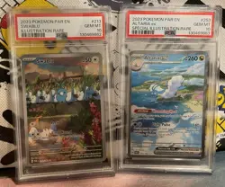 Swablu/Altaria IR/SIR PSA 10💎 Sequential set Paradox Rift Pokemon - Image 1