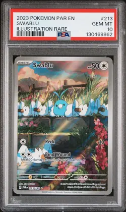 Swablu/Altaria IR/SIR PSA 10💎 Sequential set Paradox Rift Pokemon - Image 3