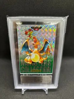 ARS 9 Pokemon Carddass 1996 Charizard Prism Green No. 006 Japanese Bandai Japan - Image 1