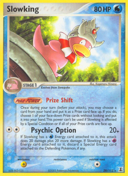 POKEMON EX DELTA SPECIES : NON HOLO - SLOWKING 28/113 - LIGHT PLAY - Image 1