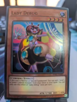 YuGiOh! Lady Debug SDPL-EN005 Super Rare 1st Ed - Image 1