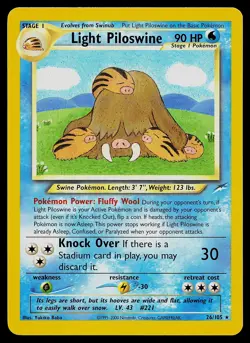 Pokemon Card - Light Piloswine Neo Destiny 26/105 - Image 1