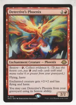 MTG Modern Horizons 3 Rare Card #116 Detective's Phoenix - Image 1