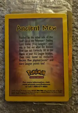 Ancient Mew new in wrapper Miscellaneous Cards & Products Holo - Image 3