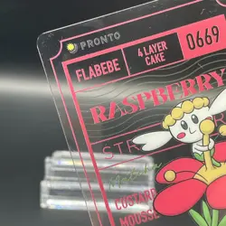 RASPBERRY Flabebe Pokemon × PRONTO CAFE PROMO Clear Card Japan 2025 - Image 2