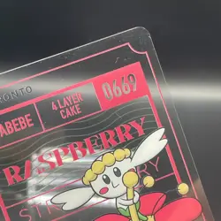 RASPBERRY Flabebe Pokemon × PRONTO CAFE PROMO Clear Card Japan 2025 - Image 3