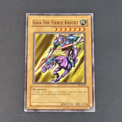 Yugioh TCG - 1x Gaia the Fierce Knight - SDY-007 - LP - Vintage - Unlimited 2002 - Image 2