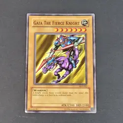 Yugioh TCG - 1x Gaia the Fierce Knight - SDY-007 - LP - Vintage - Unlimited 2002 - Image 3