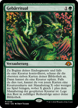 Gebarritual / Birthing Ritual - MODERN HORIZONS 3 - deutsch (nm +) *Mythic* - Image 1
