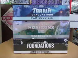 MTG MODERN HORIZON 3 PLAY + TARKIR PLAY + FOUNDATIONS JUMPSTART BOOSTER BOXES - Image 1