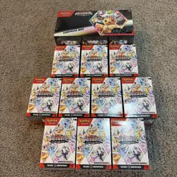 Pokemon TCG Prismatic Evolutions Booster Bundles, lot of 10! Plus Surprise Box. - Image 2