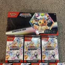 Pokemon TCG Prismatic Evolutions Booster Bundles, lot of 10! Plus Surprise Box. - Image 3