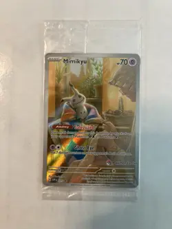 Mimikyu 075 Paldean Fates ETB Pokemon Center Stamped Promo Sealed - Image 5