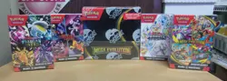 POKEMON MEGA BOOSTER BOX + DESTINED + PRISMATIC + PALDEAN + MEGA BUNDLE BOXES - Image 1