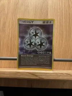 POKEMON BOOST ENERGY - EX DEOXYS 93/107 HOLO STAMPED - Image 1