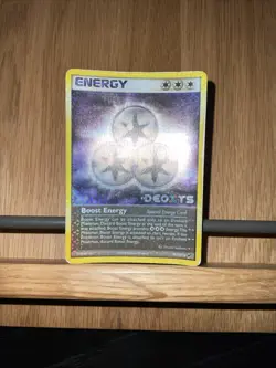 POKEMON BOOST ENERGY - EX DEOXYS 93/107 HOLO STAMPED - Image 2