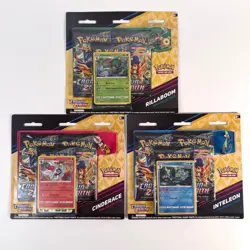 Set of 3 - Pokemon TCG: Crown Zenith Pin Collection Blister Pack Set - Sealed! - Image 1