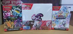 POKEMON DESTINED RIVALS BOX + PRISMATIC EVOLUTIONS + PALDEAN FATES BUNDLE BOXES - Image 1