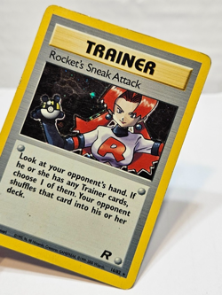 Rocket's Sneak Attack 16/82 Holo Rare Unlimited Team Rocket Pokemon 7861 - Image 4