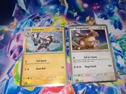 Pokemon Zebstrika 201 & Kangaskhan 202 SVP Destined Rivals 3 Pack Blister Promos - Image 1