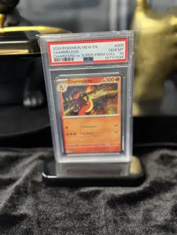 2024 POKEMON MEW EN-151 CHARIZARD EX SUPER-PREM COLL #005 CHARMELEON PSA 10 - Image 1