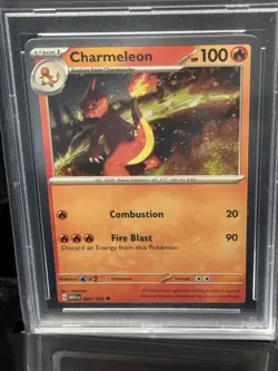 2024 POKEMON MEW EN-151 CHARIZARD EX SUPER-PREM COLL #005 CHARMELEON PSA 10 - Image 3