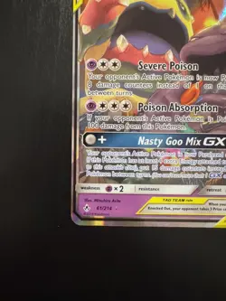 Pokemon TCG Muk & Alolan Muk GX 61/214 Tag Team Unbroken Bonds English 2019 - Image 4