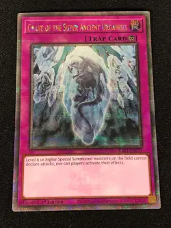 Yugioh Grave of the Super Ancient Organism RA03-EN077 1st Quarter Secret (NM) - Image 1