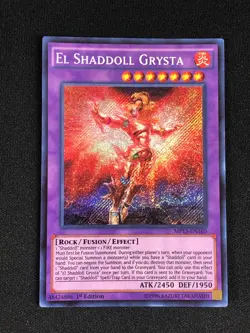 YUGIOH EL SHADDOLL GRYSTAL MP15-EN160 1ST SECRET - Image 1