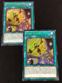 Yugioh Nephe Shaddoll Fusion SECE-EN059 SECRET x2 (NM) One is 1st - Image 1