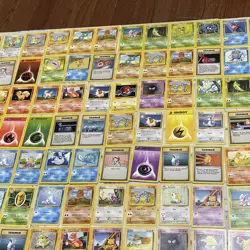 Pokemon Base Set Non Holo Lot of 150 Cards WOTC TCG LP - LP+ Pokemon Nintendo - Image 5